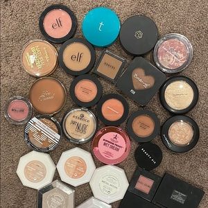 28PC bundle: 8 Bronzers, 9 blushes, and 11 highlighters from nars, fenty, etc